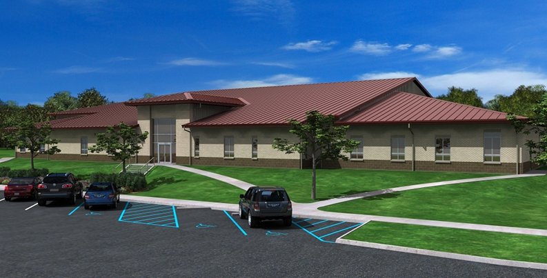 Marine Corps Reserve Center rendering