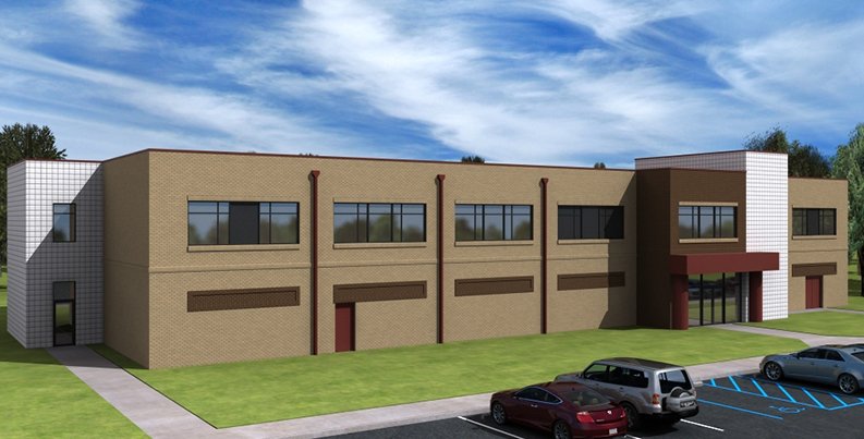 Exterior rendering of Combat Support Services Center